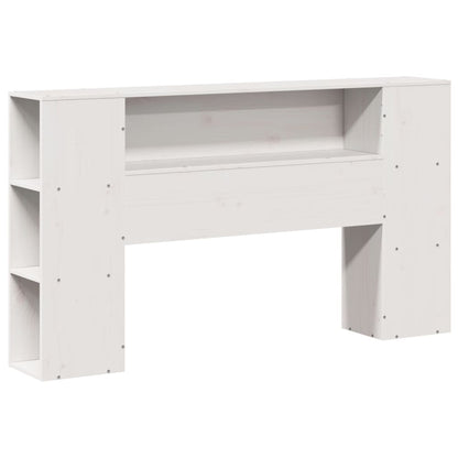 Bed Frame without Mattress White 135x190 cm Double Solid Wood Pine