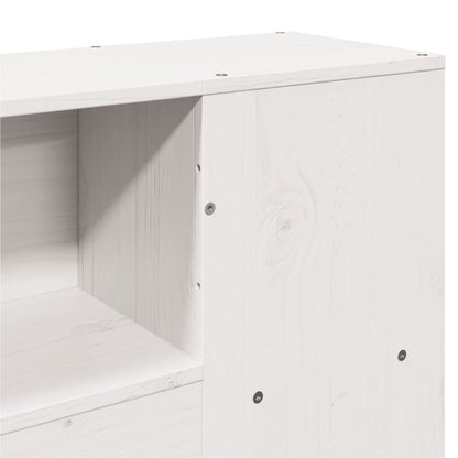 Bed Frame without Mattress White 135x190 cm Double Solid Wood Pine