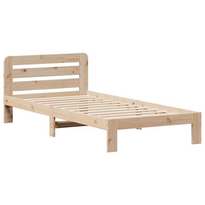 Bed Frame without Mattress 90x200 cm Solid Wood Pine