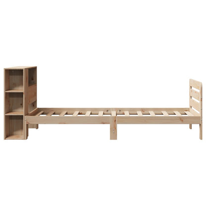 Bed Frame without Mattress 90x200 cm Solid Wood Pine