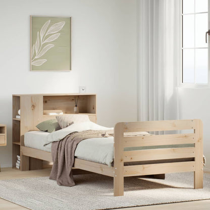 Bed Frame without Mattress 90x200 cm Solid Wood Pine