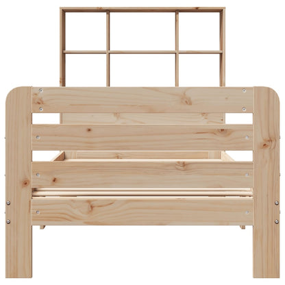 Bed Frame without Mattress 90x200 cm Solid Wood Pine