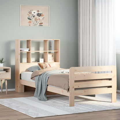 Bed Frame without Mattress 90x200 cm Solid Wood Pine