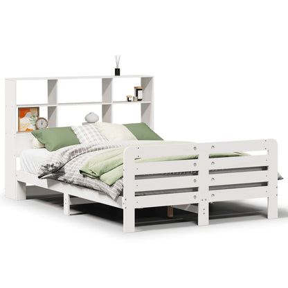 Bed Frame without Mattress White 160x200 cm Solid Wood Pine