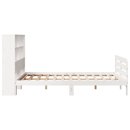 Bed Frame without Mattress White 160x200 cm Solid Wood Pine