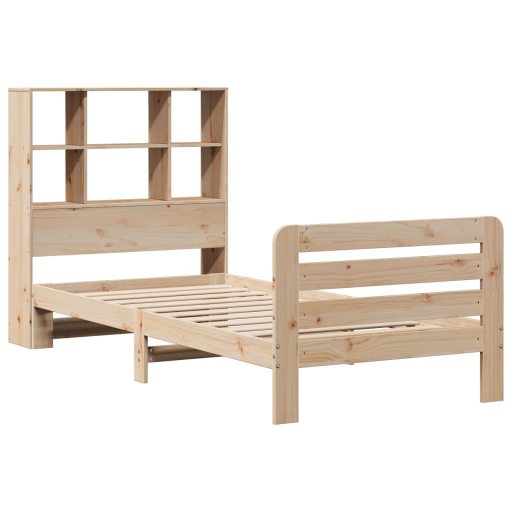 Bed Frame without Mattress 90x190 cm Single Solid Wood Pine