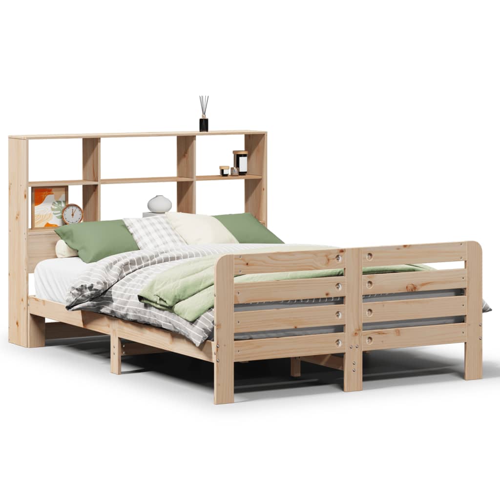 Bed Frame without Mattress 120x190 cm Small Double Solid Wood Pine