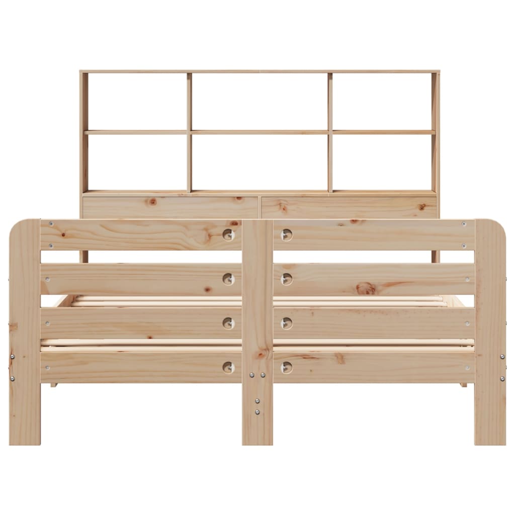 Bed Frame without Mattress 120x190 cm Small Double Solid Wood Pine