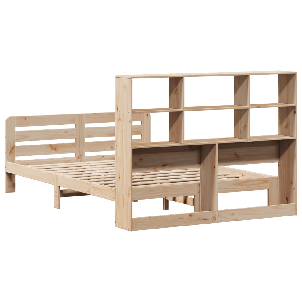 Bed Frame without Mattress 120x190 cm Small Double Solid Wood Pine