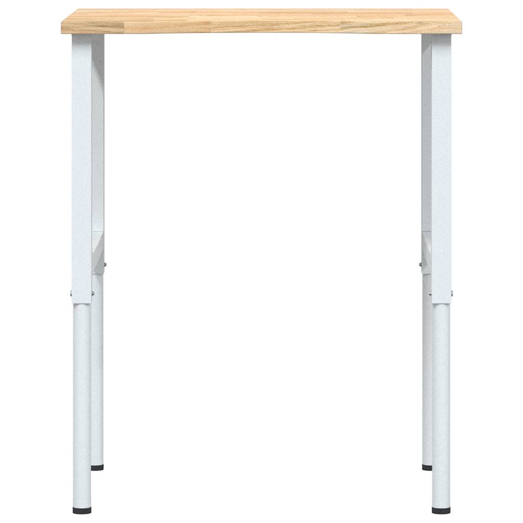 Workbench 80x60x(71.5-98) cm Solid Wood Oak