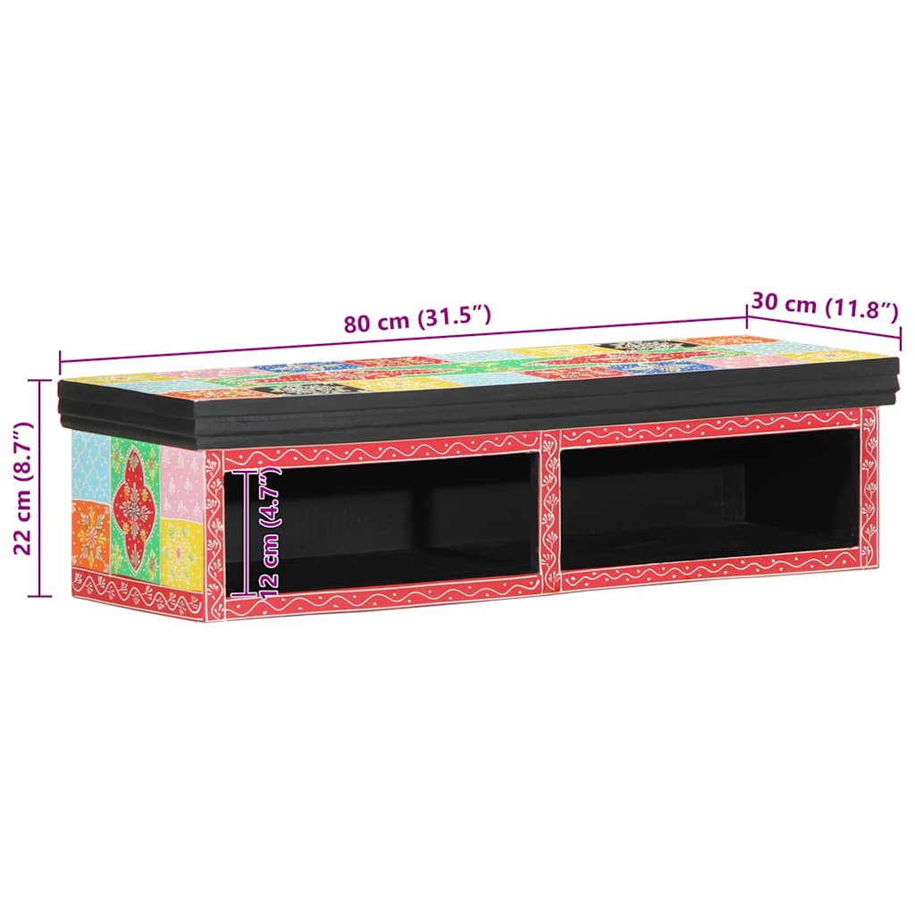 TV Cabinet Multicolour 80 x 30 x 22 cm Engineered wood