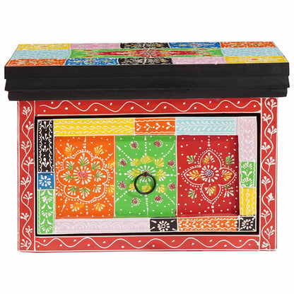 Bedside Cabinet Multicolour 40 x 30 x 28 cm Solid Mango wood