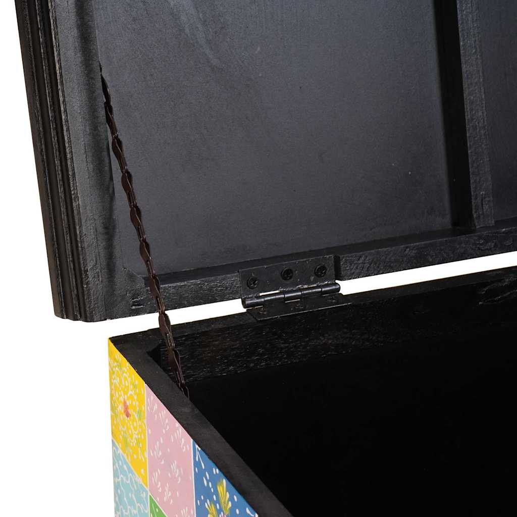 Storage Box Multicolour 60 x 40 x 40 cm Solid Mango wood