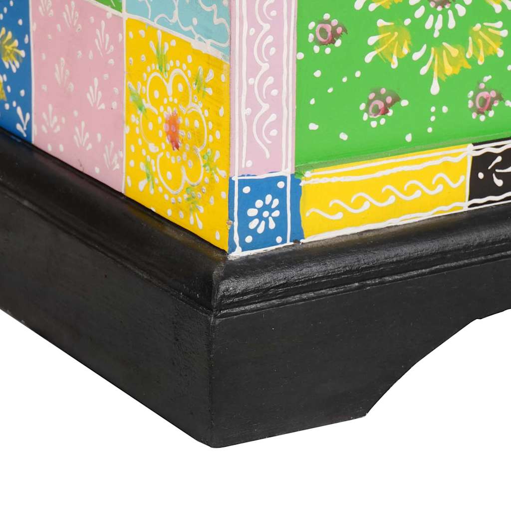 Storage Box Multicolour 60 x 40 x 40 cm Solid Mango wood