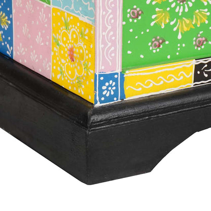Storage Box Multicolour 60 x 40 x 40 cm Solid Mango wood