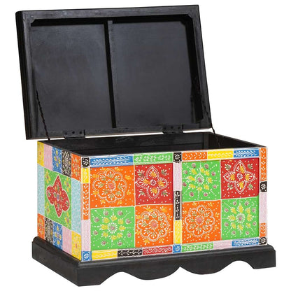 Storage Box Multicolour 60 x 40 x 40 cm Solid Mango wood
