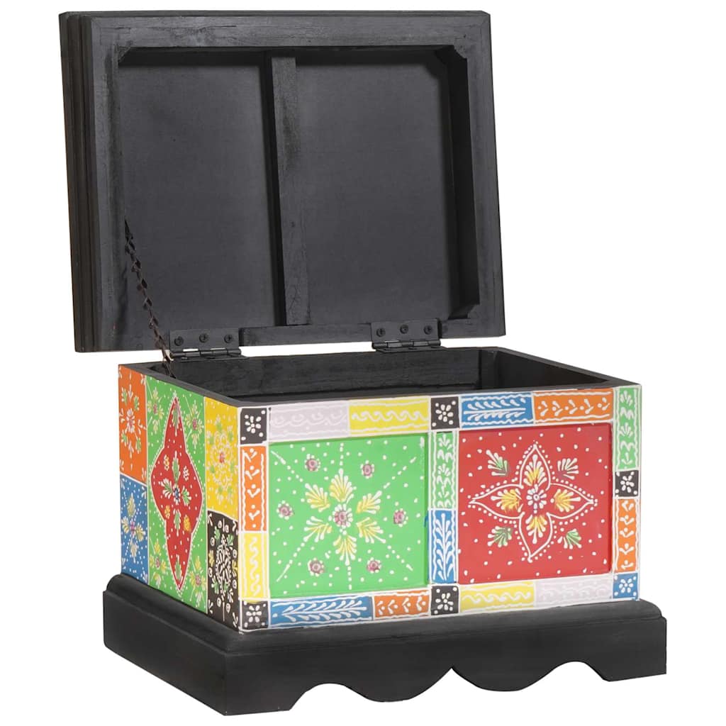 Storage Box Multicolour 40 x 30 x 30 cm Solid Mango wood
