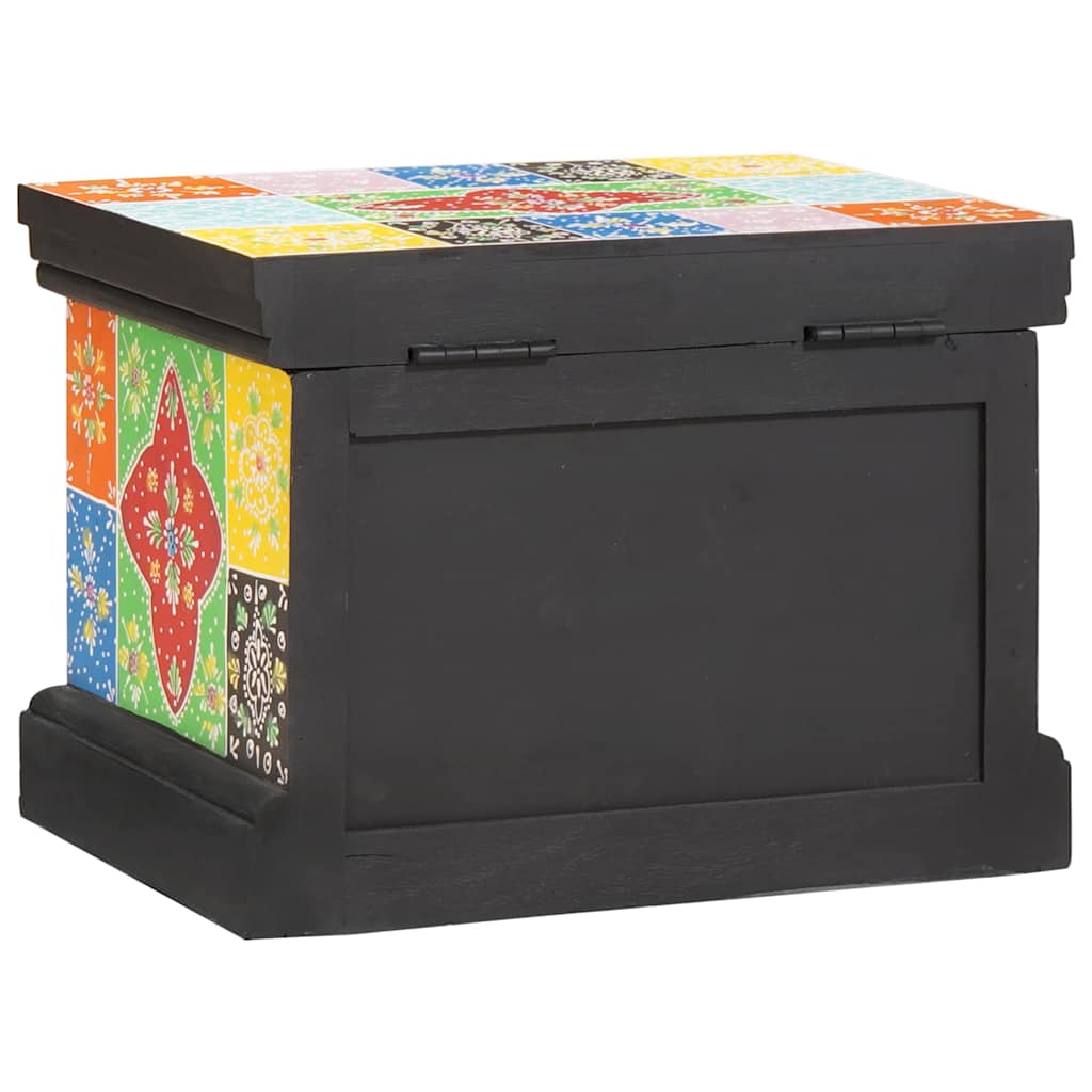 Storage Box Multicolour 40 x 30 x 30 cm Solid Mango wood