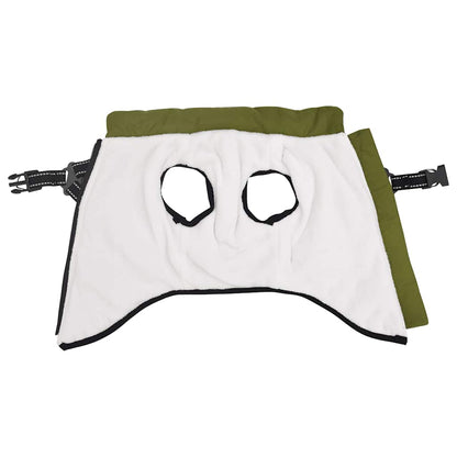 Dog Coat with Harness Waterproof Reflective Army Green M