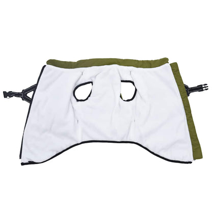 Dog Coat with Harness Waterproof Reflective Army Green 5XL