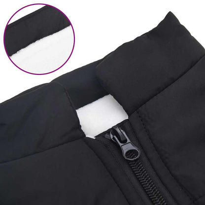 Dog Coat with Harness Waterproof Reflective Black 2XL