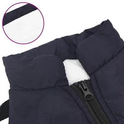 Dog Coat with Harness Waterproof Reflective Navy Blue 2XL