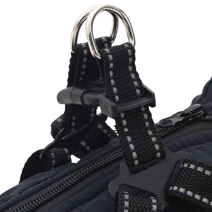 Dog Coat with Harness Waterproof Reflective Navy Blue 2XL