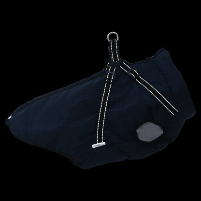 Dog Coat with Harness Waterproof Reflective Navy Blue 5XL