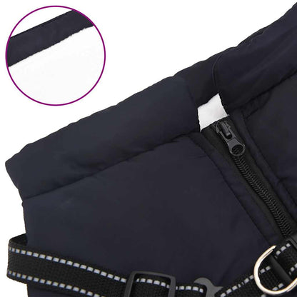 Dog Coat with Harness Waterproof Reflective Navy Blue 6XL