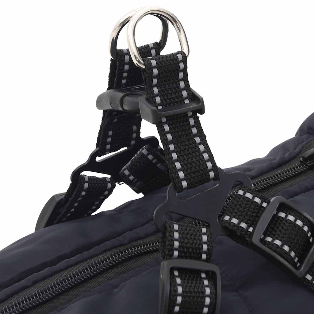 Dog Coat with Harness Waterproof Reflective Navy Blue 6XL