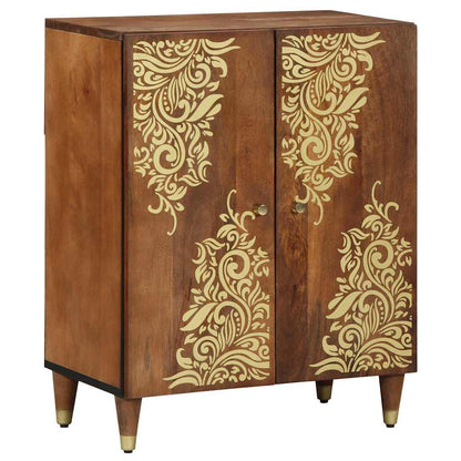 Bathroom Furniture Set with Drawer 3 pcs Honey brown and Gold