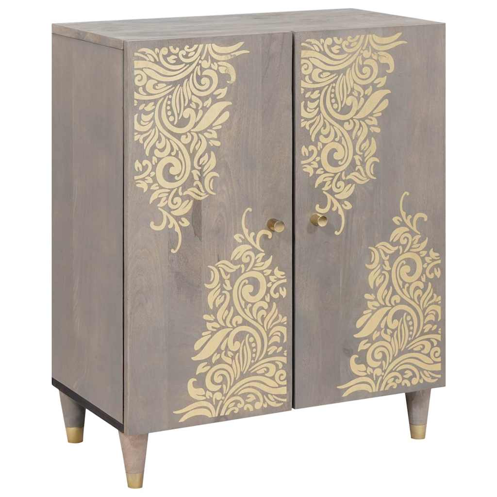 Bathroom Furniture Set 3 pcs Grey and Gold 180 x 33 x 75 cm