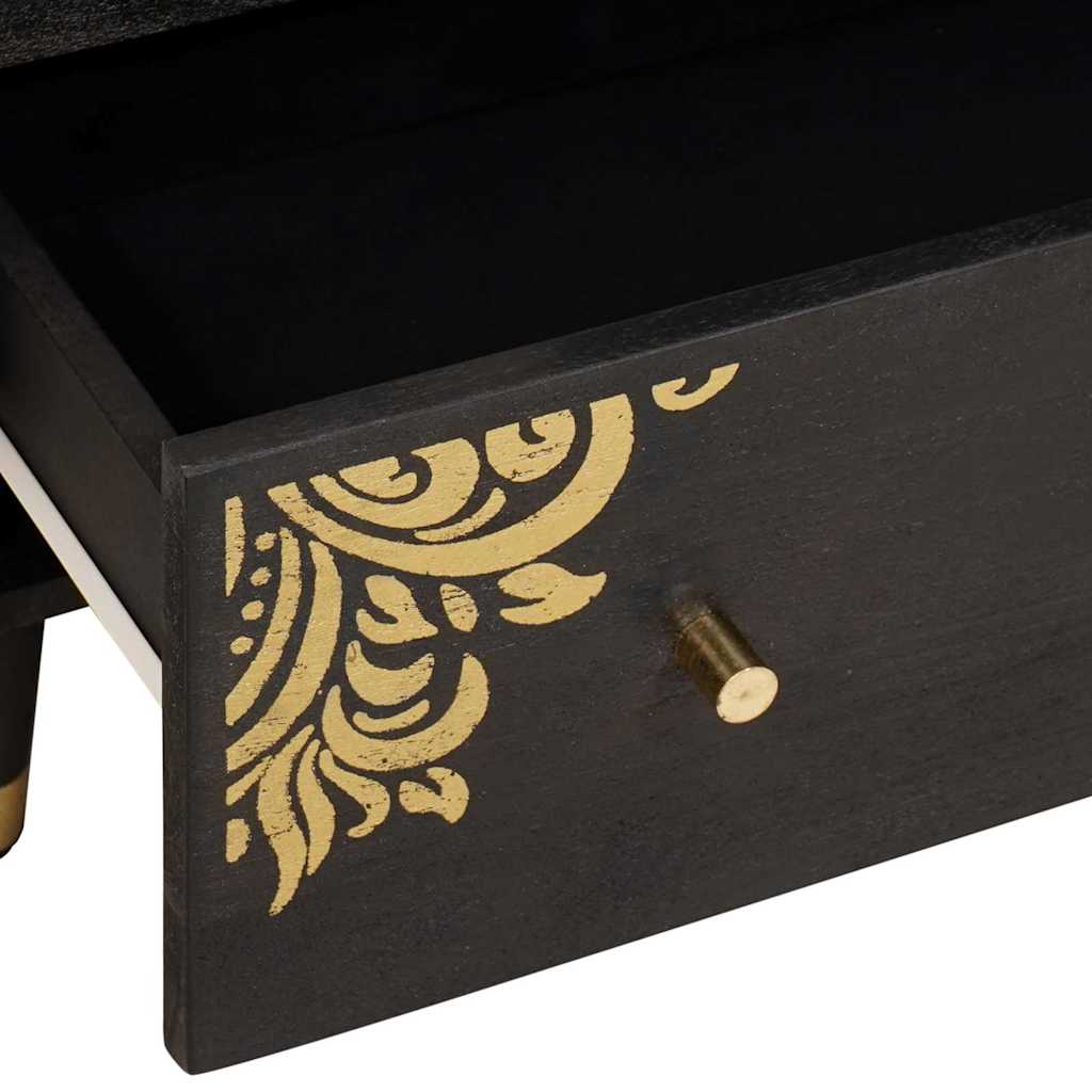 Bathroom Cabinet Set with Drawer 3 pcs Black 180 x 33 x 75 cm