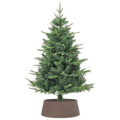Christmas Tree Skirt Brown Ø65x23 cm Plastic