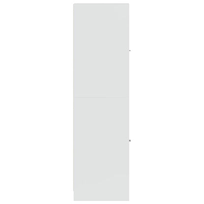 Apothecary Cabinet High Gloss White 30x41x144.5 cm Engineered Wood