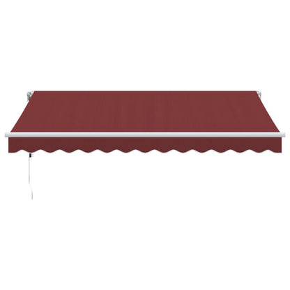 Automatic Retractable Awning Burgundy 350x250 cm
