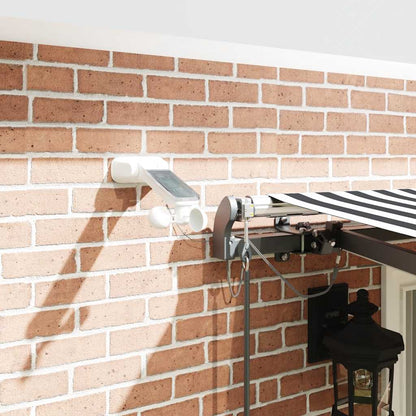 Automatic Retractable Awning with LEDs Anthracite&White 400x300 cm