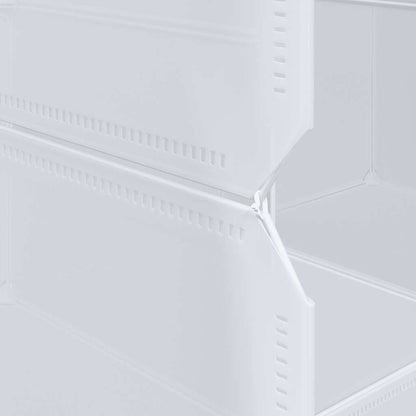 Storage Cube Organiser with 16 Cubes and Hanging Rods PP