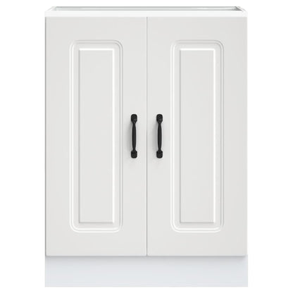 Sink Base Cabinet Kalmar White 60x46x81.5 cm Engineered Wood
