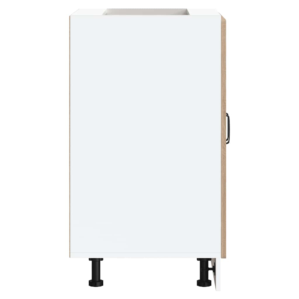 Sink Base Cabinet Kalmar Sonoma Oak 60x46x81.5 cm Engineered Wood