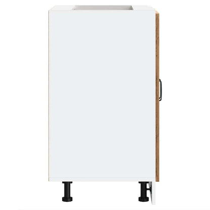 Sink Base Cabinet Kalmar Old Wood 60x46x81.5 cm Engineered Wood