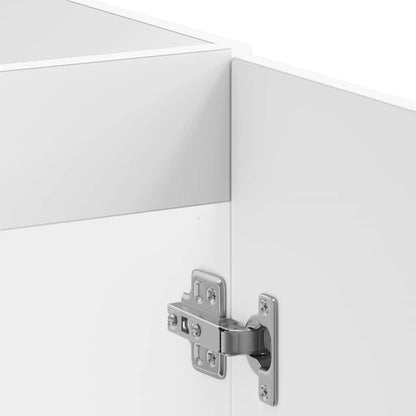 Sink Base Cabinet Kalmar White 80x46x81.5 cm Engineered Wood