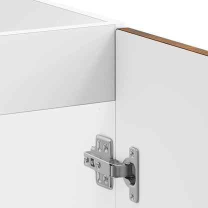 Sink Base Cabinet Kalmar Smoked Oak 80x46x81.5 cm Engineered Wood