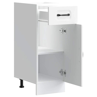 Kitchen Base Cabinet Kalmar White Engineered Wood