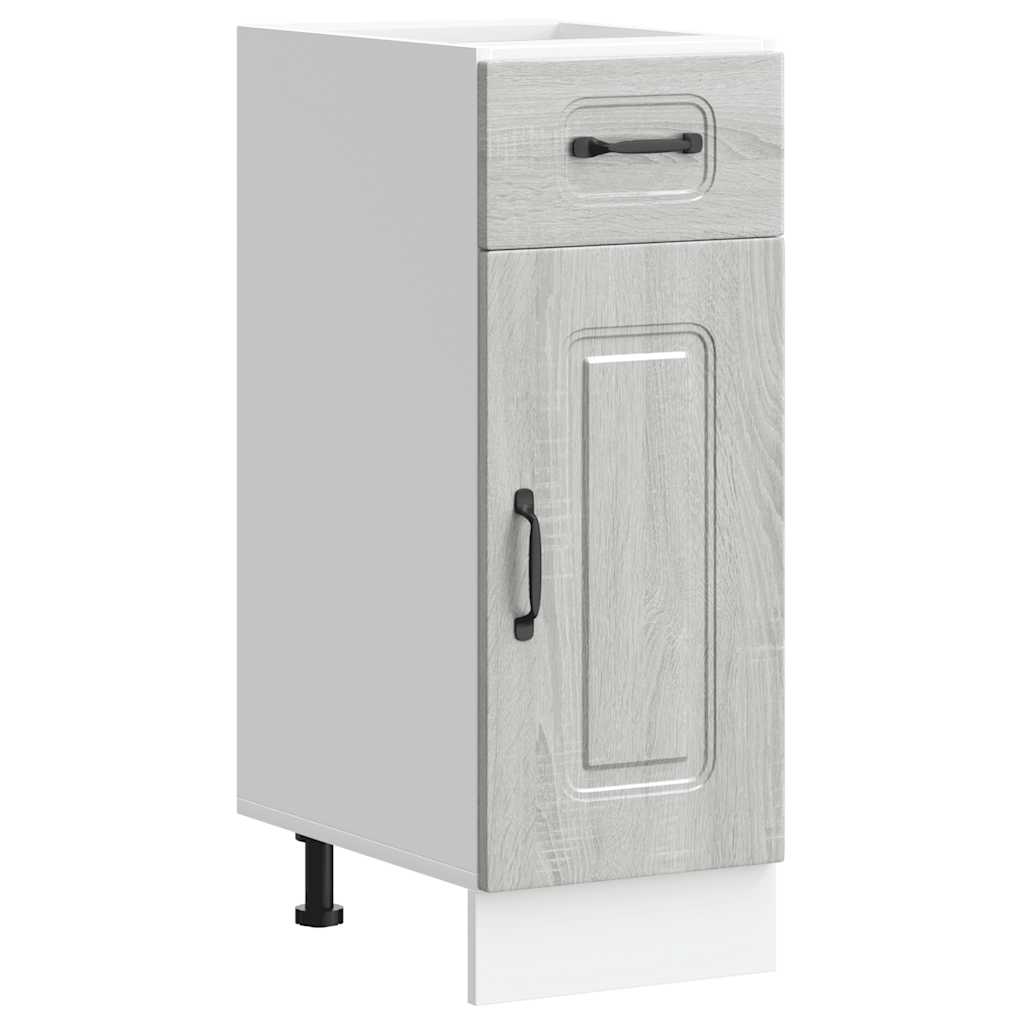 Kitchen Base Cabinet Kalmar Grey Sonoma Engineered Wood