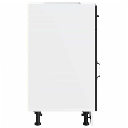 Kitchen Base Cabinet Kalmar Black Engineered Wood