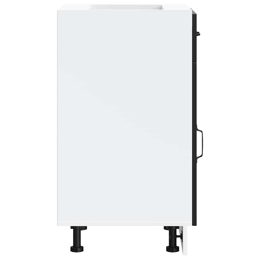Kitchen Base Cabinet Kalmar Black Engineered Wood