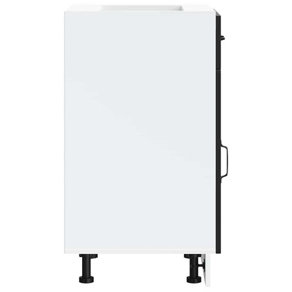 Kitchen Base Cabinet Kalmar Black Engineered Wood