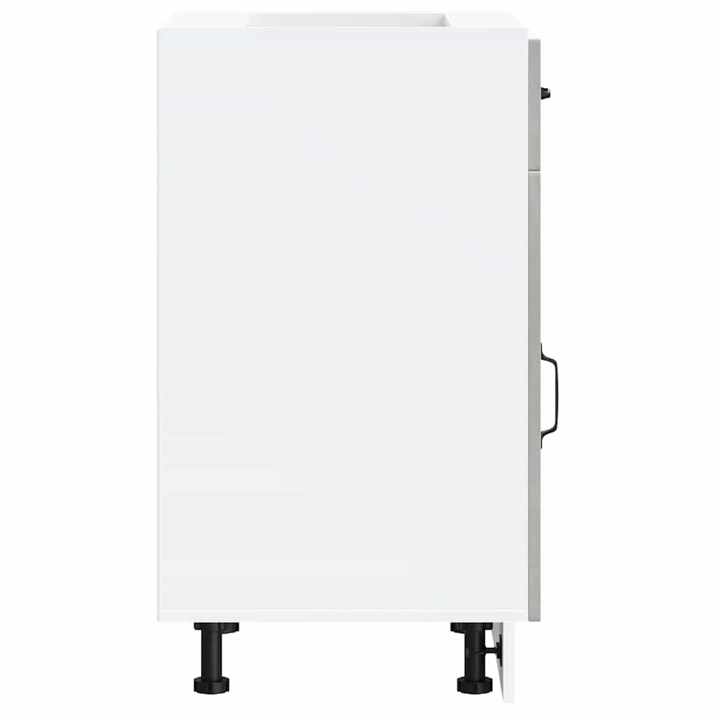 Kitchen Base Cabinet Kalmar Concrete Grey Engineered Wood