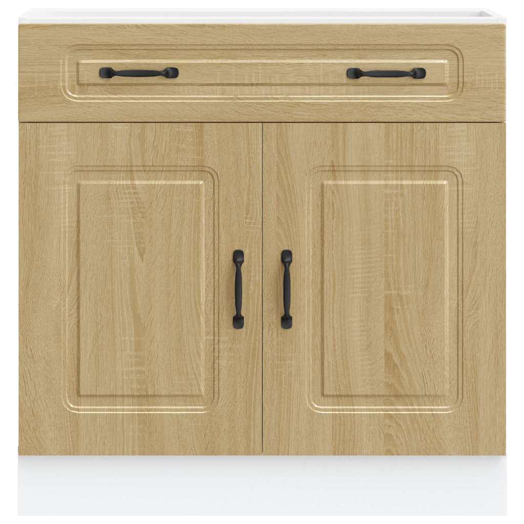 Kitchen Base Cabinet Kalmar Sonoma Oak Engineered Wood